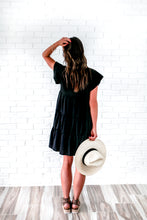 Load image into Gallery viewer, Arya Babydoll Black Dress