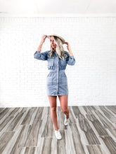 Load image into Gallery viewer, Tinley Denim Mini Dress