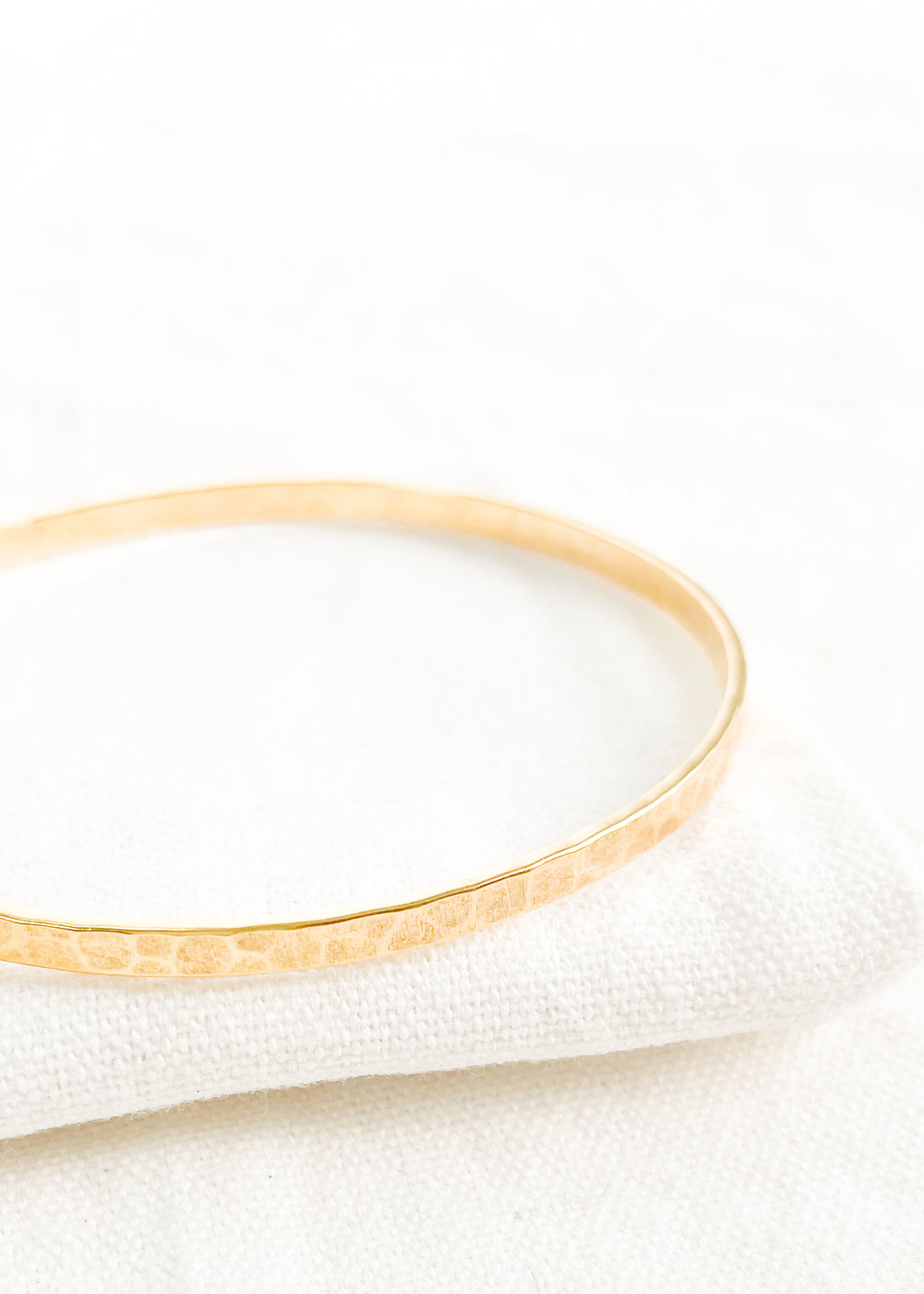 Olivia Hammered Gold Bangle