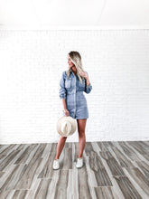 Load image into Gallery viewer, Tinley Denim Mini Dress
