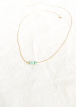 Load image into Gallery viewer, Serenity Three Bead Turquoise Necklace
