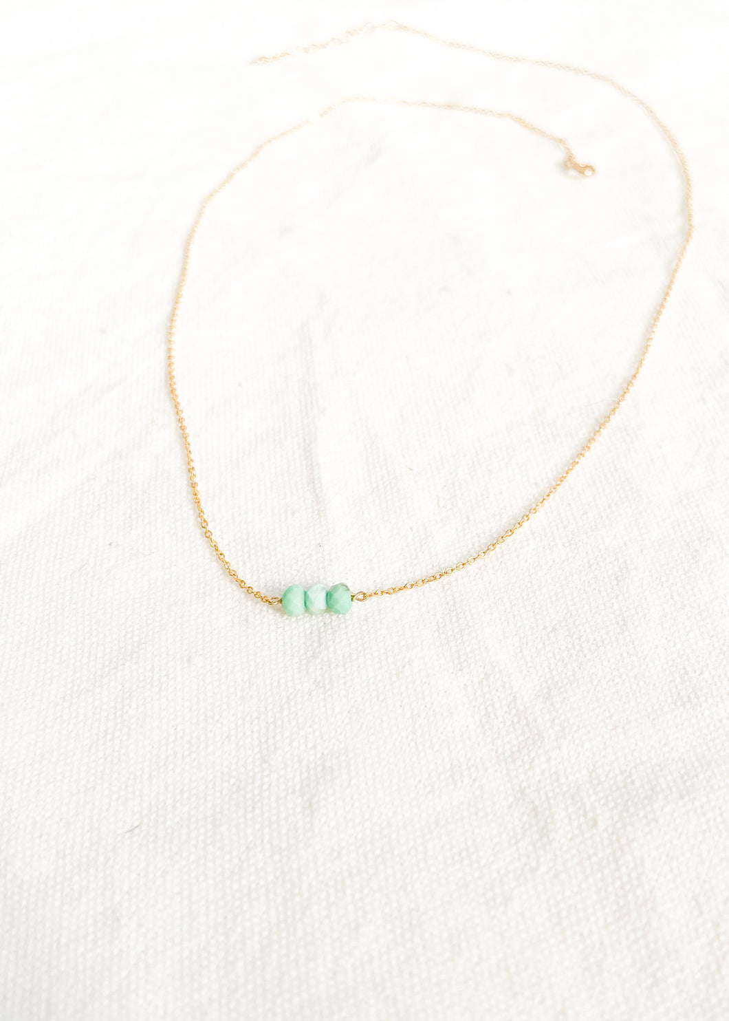 Serenity Three Bead Turquoise Necklace