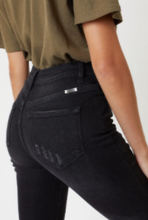 Load image into Gallery viewer, Sage Black Distressed Denim
